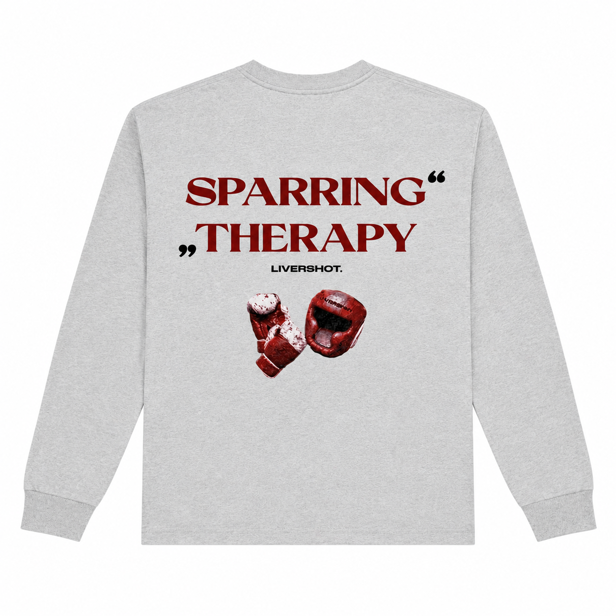 SPARRING THERAPY oversized longsleeve grey