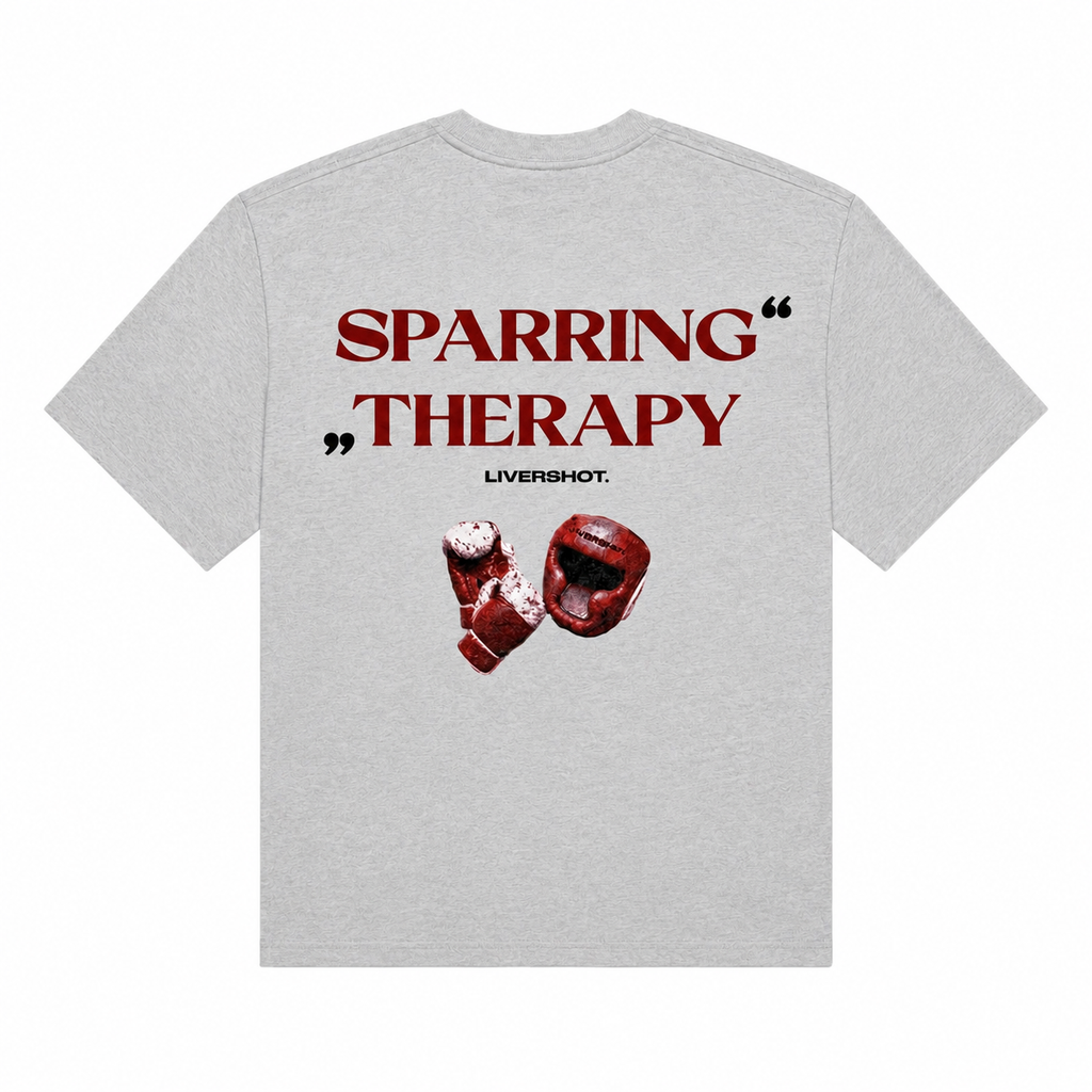 SPARRING THERAPY oversized t-shirt grey