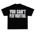 YOU CAN’T PLAY MUAY THAI oversized t-shirt black