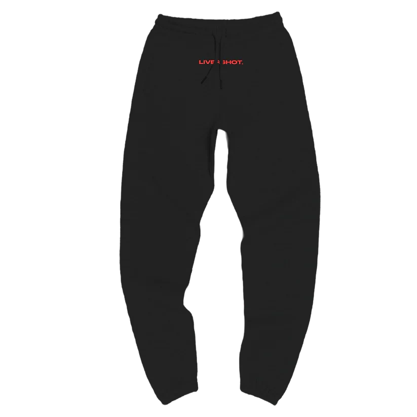 LIVERSHOT GERVONTA oversized track pants black