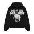 GOD IS THE GREATEST oversized hoodie black