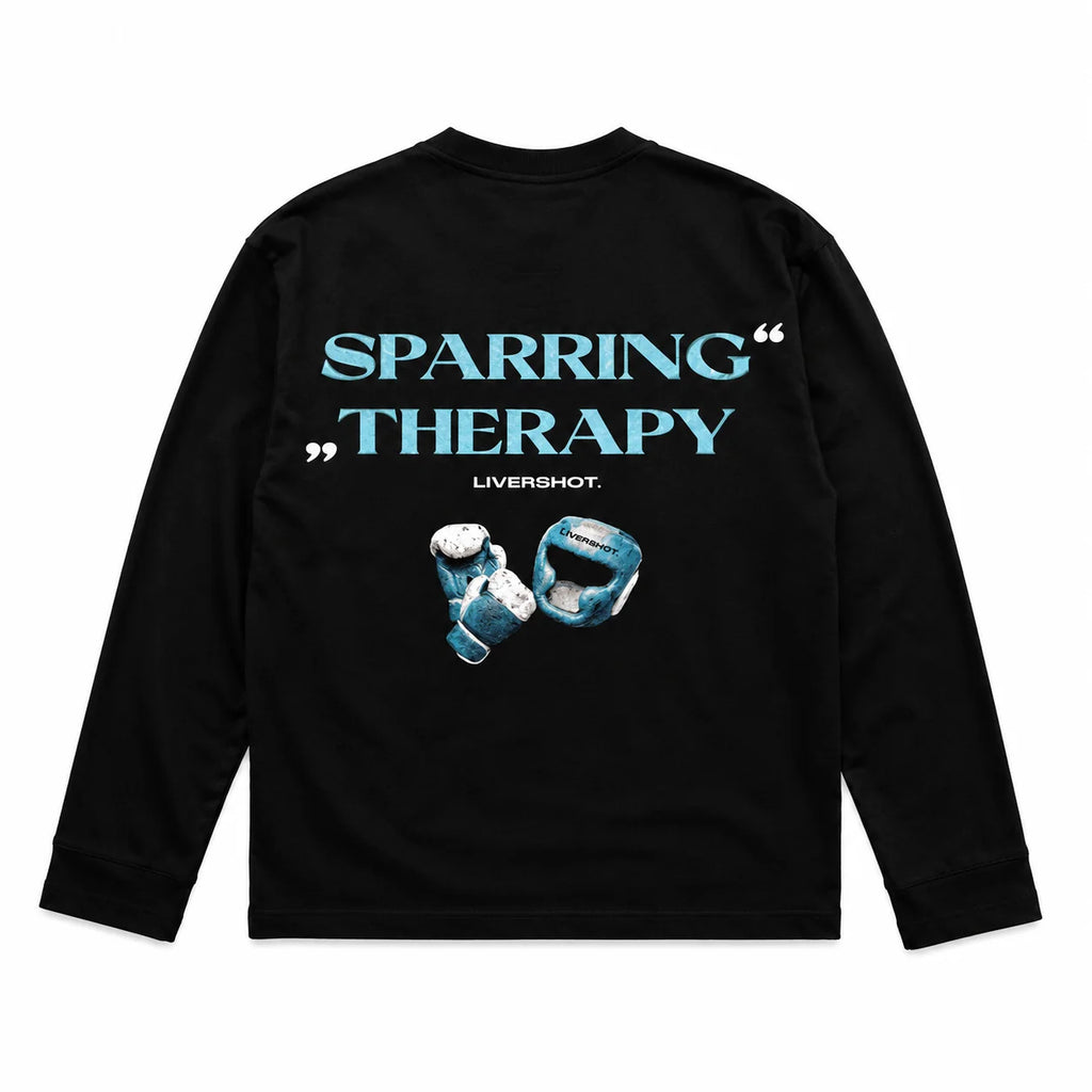 SPARRING THERAPY oversized longsleeve black