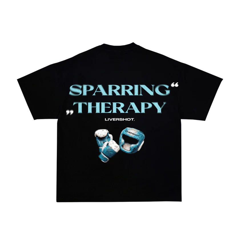 SPARRING THERAPY oversized t-shirt black
